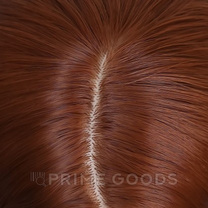 Парик искусственный, имитация кожи, 60 см, 160 гр, цвет рыжий от sex shop primegoods фото 3