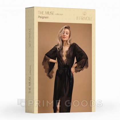 Элегантный пеньюар с отделкой кружевом (Muse) (XXL/XXXL) от sex shop primegoods фото 2