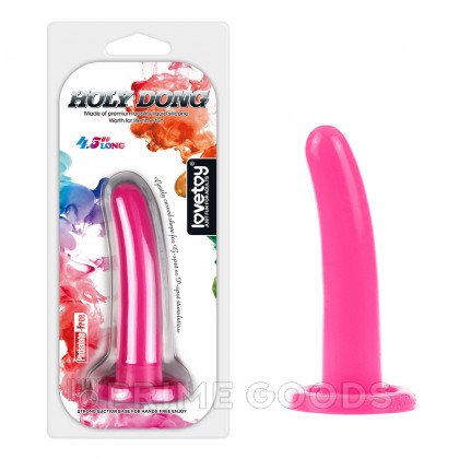 Силиконовый фаллоимитатор Lovetoy (12,5×3 см) розовый от sex shop primegoods