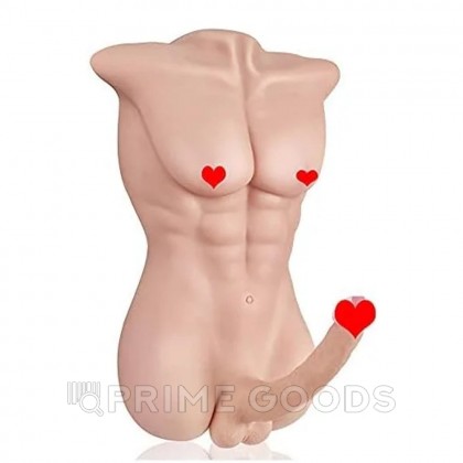 Спортивное мужское тело с фаллоимитатором (8,5 кг.) от sex shop primegoods фото 4