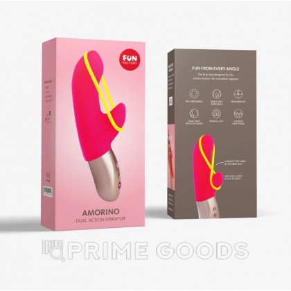 Вибратор AMORINO от Fun Factory (розовый/золотой) от sex shop primegoods фото 3