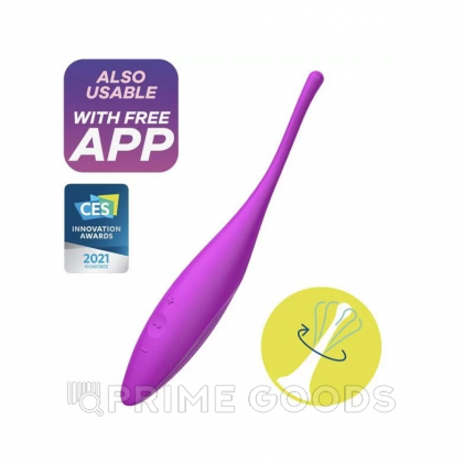 Вибратор для клитора Satisfyer Twirling Joy fuchsia от sex shop primegoods фото 2
