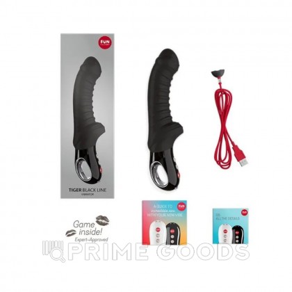 Вибратор точки G TIGER от Fun Factory (черный) от sex shop primegoods фото 5