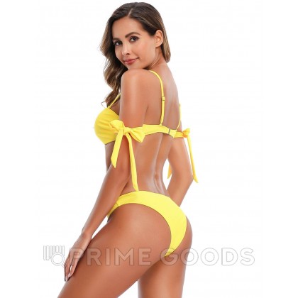 Купальник с завязками Rhinestone Yellow (L) от sex shop primegoods фото 2