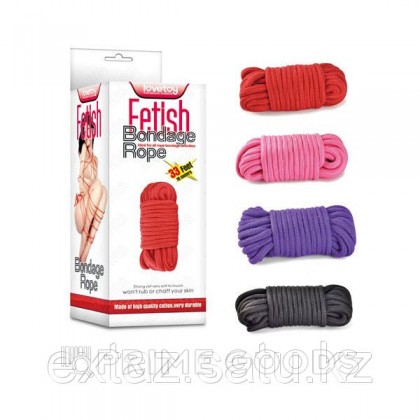 Веревка для бондажа черная - 10 м. от sex shop primegoods