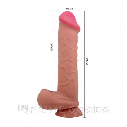 Реалистичный фаллоимитатор Sliding Skin (26×5,5 см) от sex shop primegoods фото 4