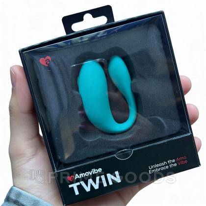 Вибратор для пар TWIN Tiffany с управлением через приложение от Amovibe от sex shop primegoods фото 2