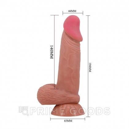 Реалистичный фаллоимитатор Sliding Skin (19,4 см) от sex shop primegoods фото 3