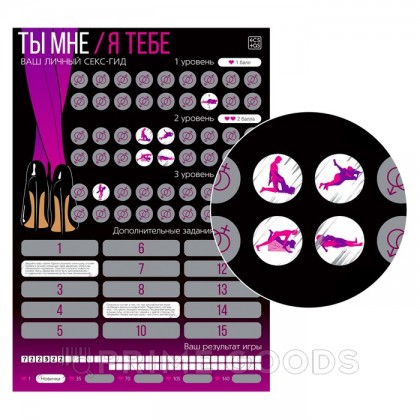 Скретч-плакат «Секс-гид. Ты мне/я тебе», А3, 18+ от sex shop primegoods фото 2