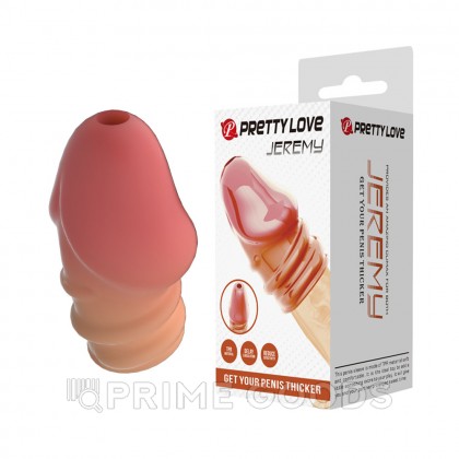 Стимулирующая насадка на головку пениса «Jeremye» телесная от sex shop primegoods