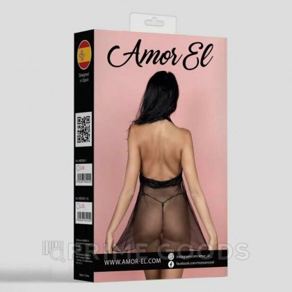 Эротическое платье Castalia от Amor El, S/M черное от sex shop primegoods фото 3