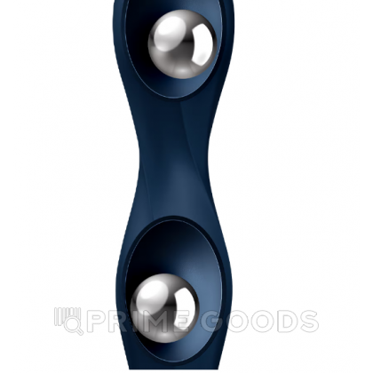 Утяжелённый фаллоимитатор Satisfyer Double Ball-R (17,9×3,4 см) синий от sex shop primegoods фото 6