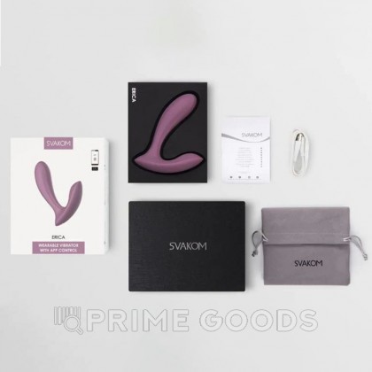 Интерактивный вибромассажёр Erica для ношения розовый от SVAKOM от sex shop primegoods фото 5