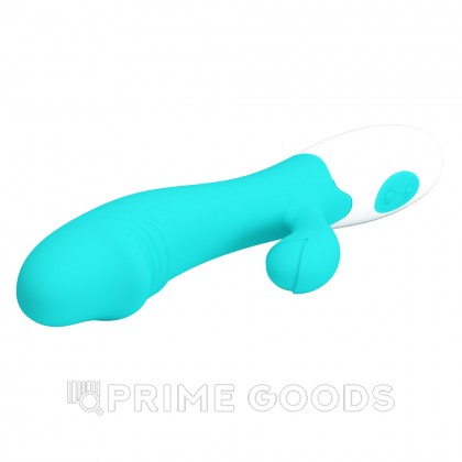 Бирюзовый вибратор-кролик Snappy (19) от sex shop primegoods фото 6