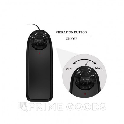 Страпон-реалистик с внутренним плагом, функция вибрации (18×3,5 см) от sex shop primegoods фото 8