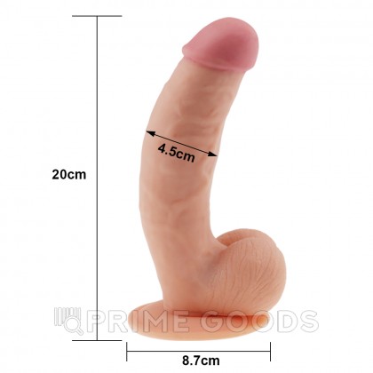 Реалистичный фаллоимитатор Lovetoy Ultra Soft Dude (20×4,5 см) от sex shop primegoods фото 4