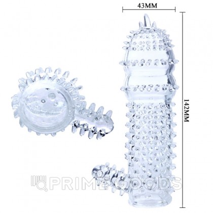 Насадка - удлинитель пениса прозрачная от sex shop primegoods фото 4