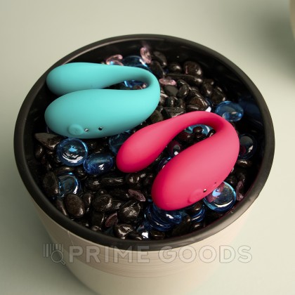 Вибратор для пар TWIN Pink с управлением через приложение от Amovibe от sex shop primegoods фото 2