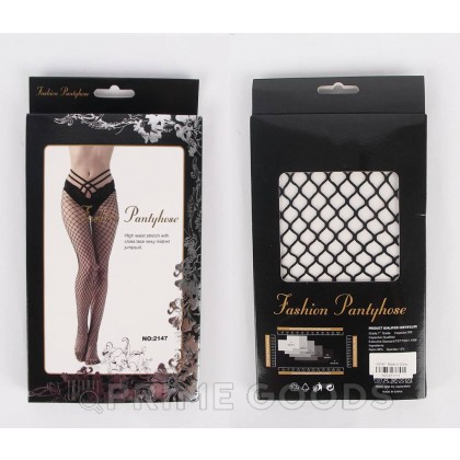 Колготки Strappy черные (один размер) от sex shop primegoods фото 4