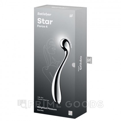 Стальной фаллоимитатор Satisfyer Star Force 4 (26×3,5 см) от sex shop primegoods фото 5