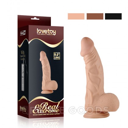 Реалистичный фаллоимитатор Lovetoy (23×4,5 см) на присоске от sex shop primegoods фото 5