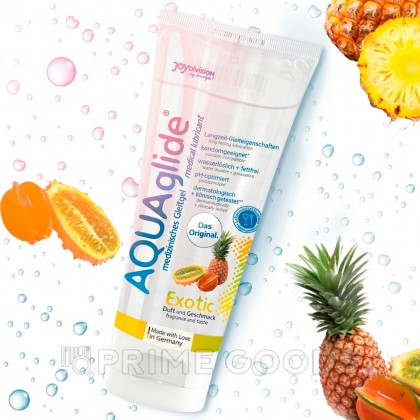 Смазка JoyDivision AQUAglide со вкусом экзотических фруктов, 100 мл от sex shop primegoods фото 6