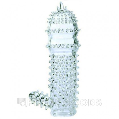 Насадка - удлинитель пениса прозрачная от sex shop primegoods фото 3