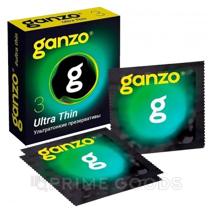 Презервативы ультратонкие Ganzo Ultra Thin Black Edition, 3 шт. от sex shop primegoods фото 5