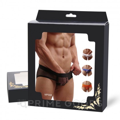 Плавки мужские черные в сетку (размер M) от sex shop primegoods фото 3