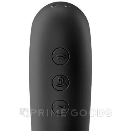 Вибромассажер с вакуумной стимуляцией Satisfyer Dual Kiss черный от sex shop primegoods фото 4