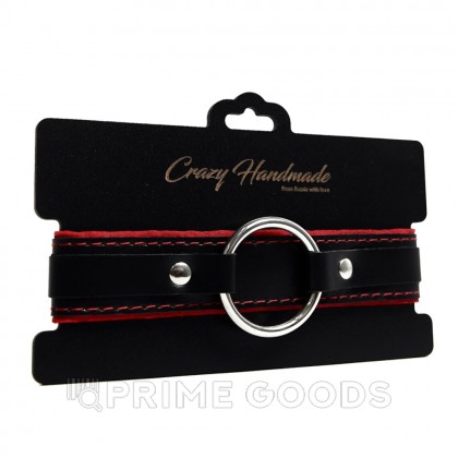 Ошейник с мягкой красной подкладкой от sex shop primegoods фото 3