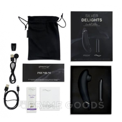 Набор Womanizer Premium + WE-VIBE Tango серебряный от sex shop primegoods фото 2