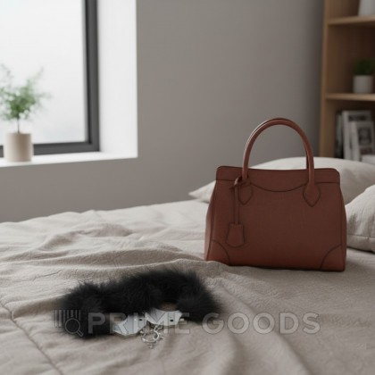 Металлические наручники с черными перьями Adrien Lastic от sex shop primegoods фото 5