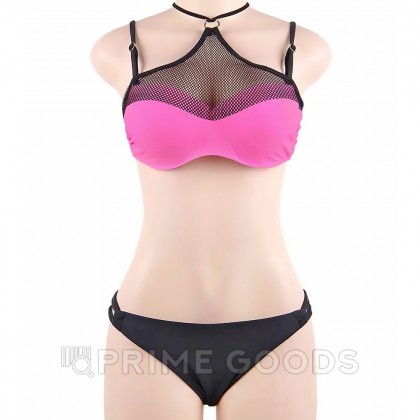 Купальник с завязками на шее Mesh Pink (XL) от sex shop primegoods фото 2