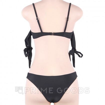 Купальник с завязками Rhinestone Black (S) от sex shop primegoods фото 5