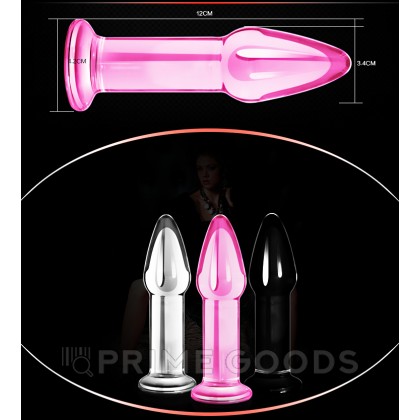 Анальная втулка из стекла - Glass Romance от sex shop primegoods фото 5