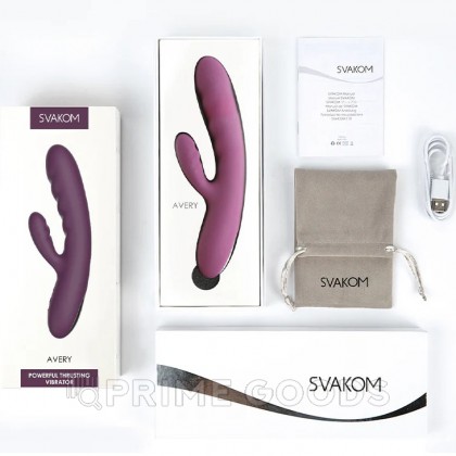 Вибратор с двойной стимуляцией Avery розовый  от SVAKOM от sex shop primegoods фото 5