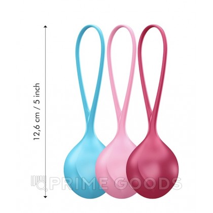 Вагинальные шарики Satisfyer Strengthening Balls (набор из 3 шт.) от sex shop primegoods фото 2