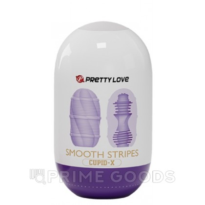 Двухсторонний мастурбатор Smooth stripes от sex shop primegoods