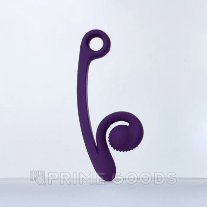 Вибратор для двойной стимуляции SVibe Snail CURVE фиолетовый от sex shop primegoods фото 5