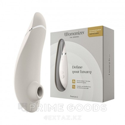 Бесконтактный клиторальный стимулятор Womanizer Premium 2 серый от sex shop primegoods фото 2
