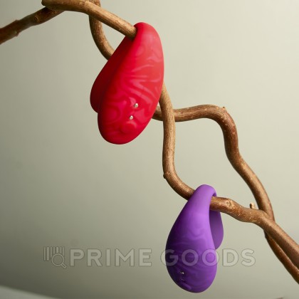 Вибратор для пар TWIN+ с управлением через приложение от Amovibe, фиолетовый от sex shop primegoods фото 4