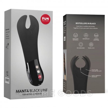 Мастурбатор Fun Factory Manta черный от sex shop primegoods фото 3