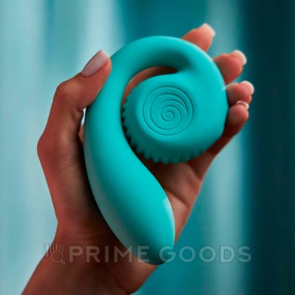 Двойной стимулятор точки G SVibe Snail GIZI цвет тиффани от sex shop primegoods фото 6