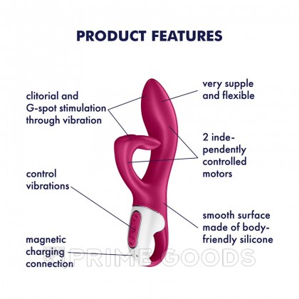 Вибратор-кролик Embrace me berry Satisfyer от sex shop primegoods фото 2
