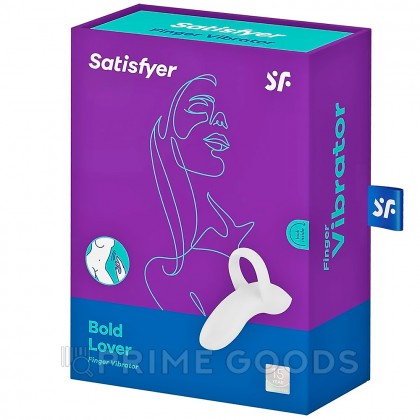 Вибратор на палец Satisfyer Bold Lover белый от sex shop primegoods фото 3