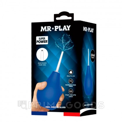Анальный душ Mr. Play, синий, 224 мл от sex shop primegoods фото 4