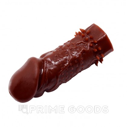 Насадка реалистик на член - black от sex shop primegoods фото 4