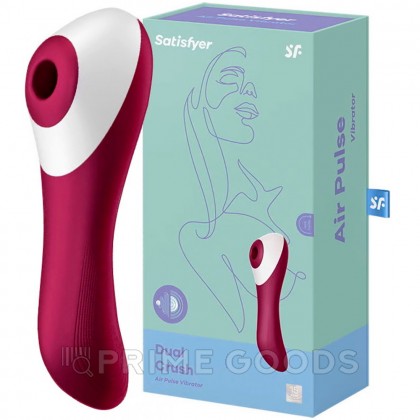 Вакуумный стимулятор с вибрацией Dual Crush Satisfyer от sex shop primegoods фото 7