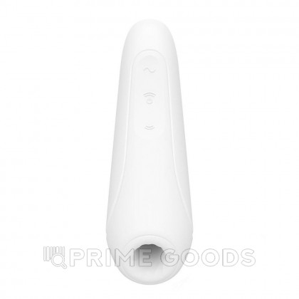 Вакуумный клиторальный стимулятор Satisfyer Curvy 1+ (белый) от sex shop primegoods фото 8